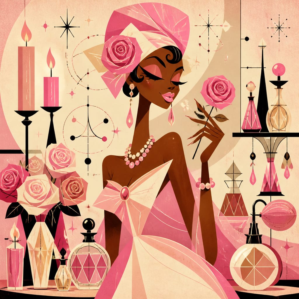 Devotional panel for the Haitian Vodou goddess Erzulie Freda